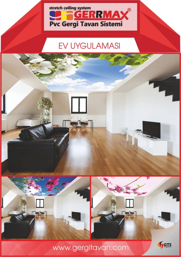 Gergi Tavan Ev Uygulaması Gergi Tavan