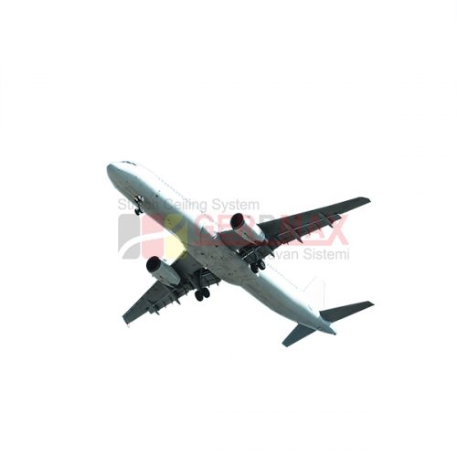 Uçak ve Gökyüzü Gergi Tavan Görselleri