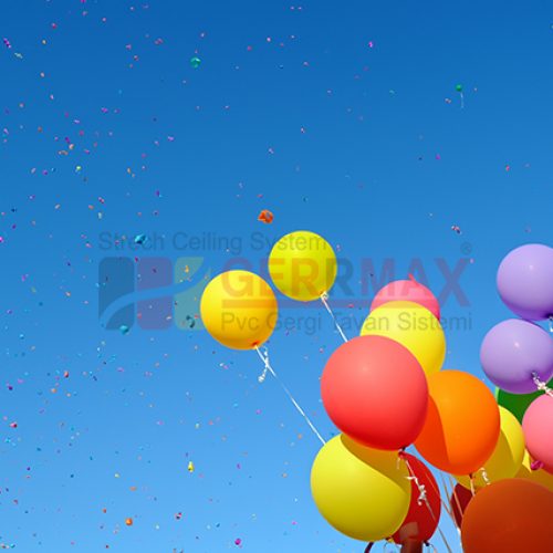 Balon Gergi Tavan Görselleri