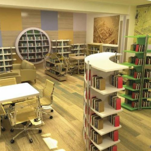 Z Kütüphane Gergi Tavan