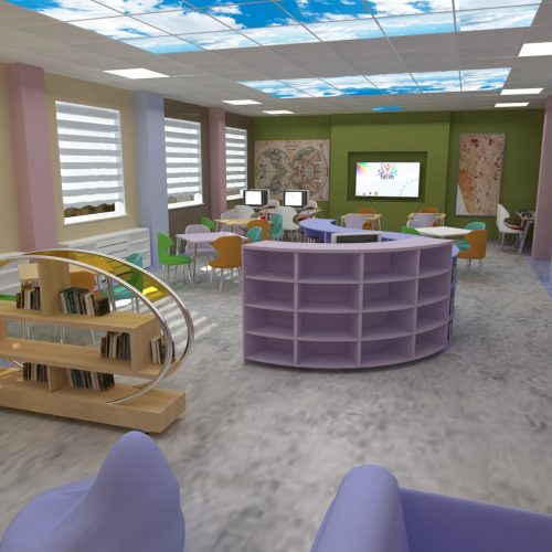 Z Kütüphane Gergi Tavan