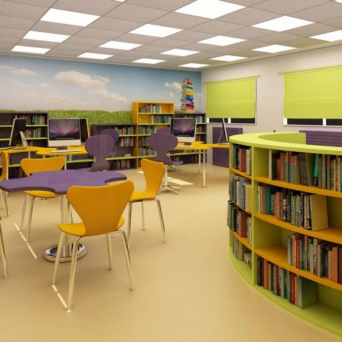 Z Kütüphane Gergi Tavan