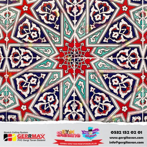 Gergi Tavan Modelleri – Selçuklu Motifi – Osmanlı Motifi